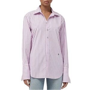 Rag & Bone Pink Stripe Diana Striped Shirt